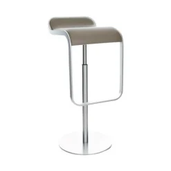 LEM S80 Barhocker Sitzfläche Leder 66-79cm