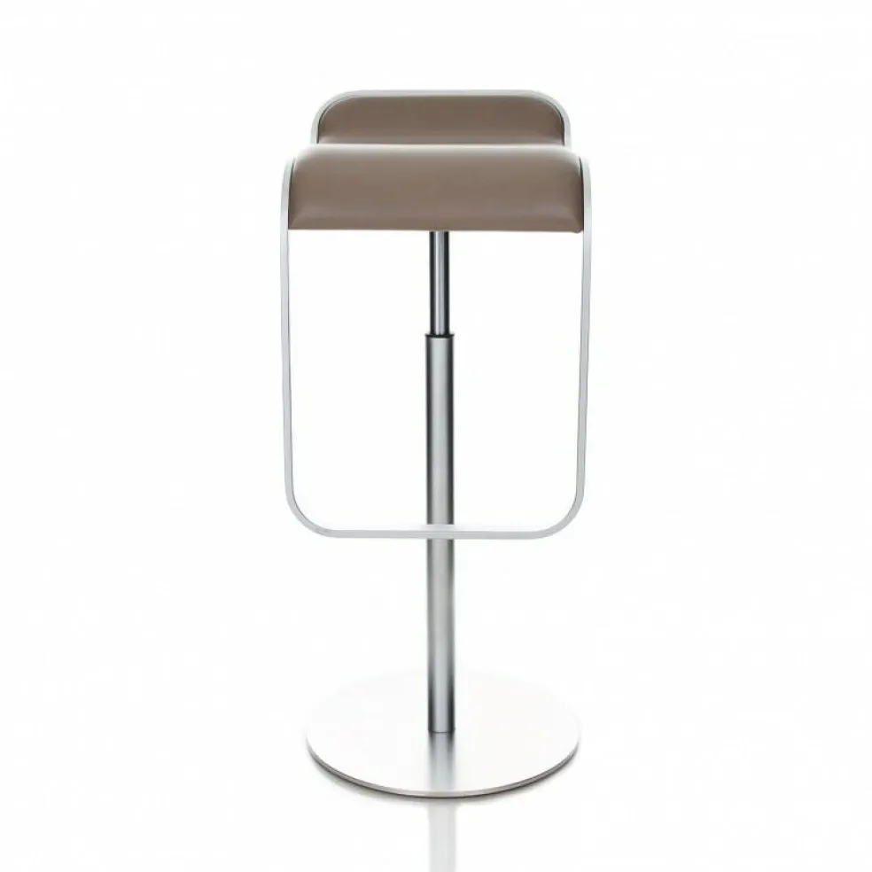 LEM S80 Barhocker Sitzfläche Leder 66-79cm
