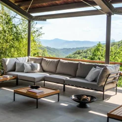 Level 2 Chaise Longue Gestell dunkelgrau