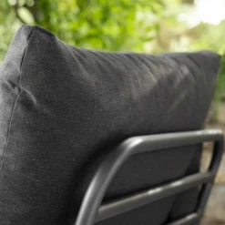 Level 2 Gartensofa links Gestell dunkelgrau
