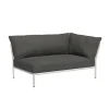 Level 2 Gartensofa rechts Gestell muted white