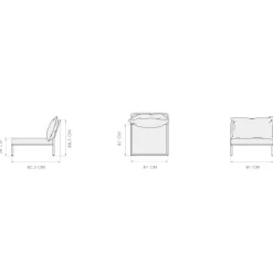 Level 2 Gartenstuhl Gestell muted white