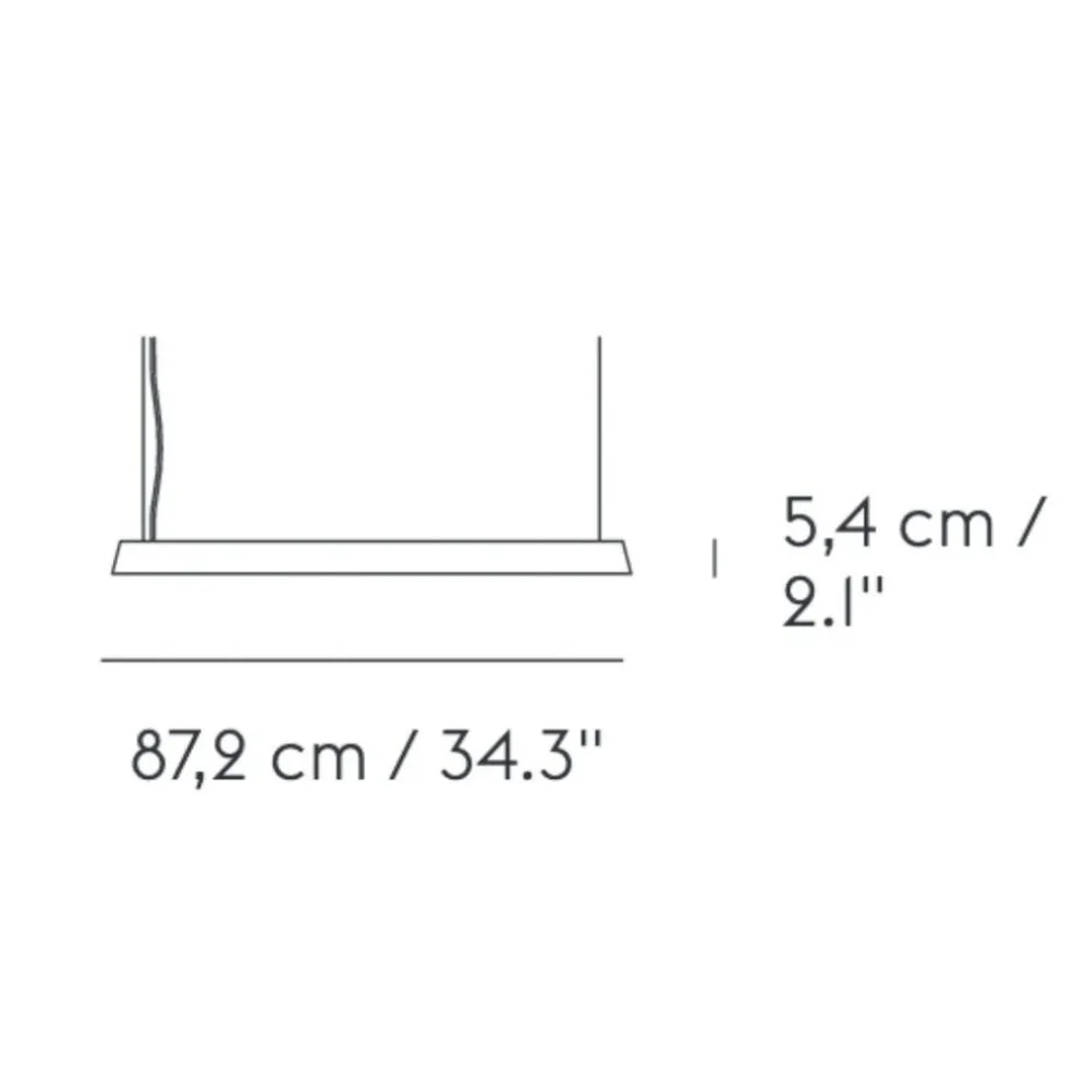 Linear LED Pendelleuchte