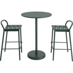 Linear Steel Bistrotisch Ø70 x H95cm
