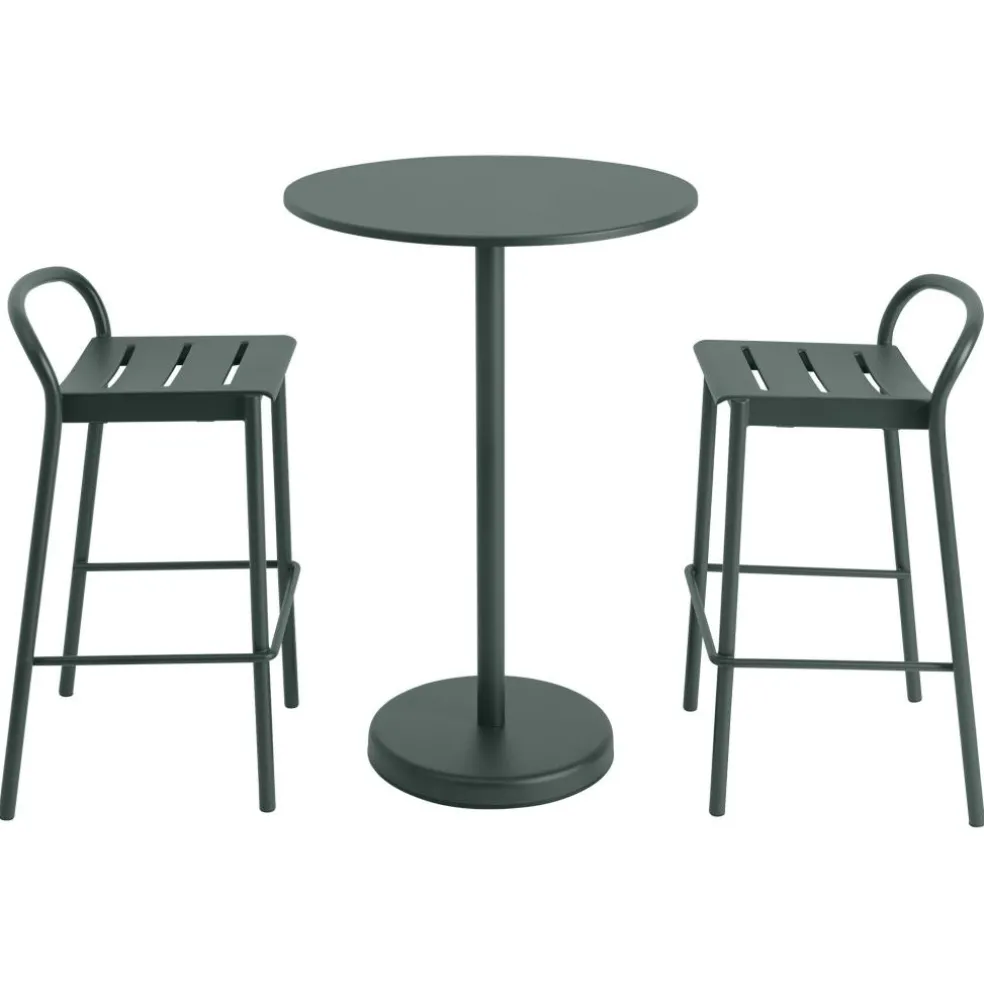 Linear Steel Bistrotisch Ø70 x H95cm