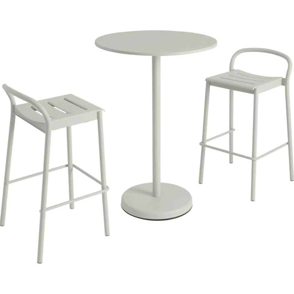 Linear Steel Bistrotisch Ø70 x H95cm