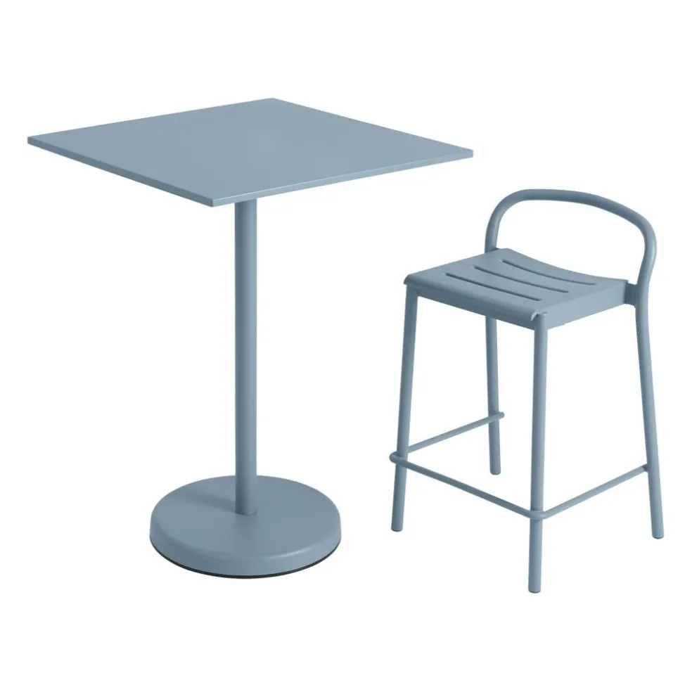 Linear Steel Bistrotisch 70x95x70cm