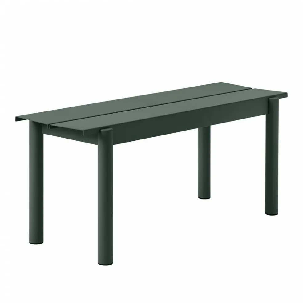 Linear Steel Gartenbank 110cm