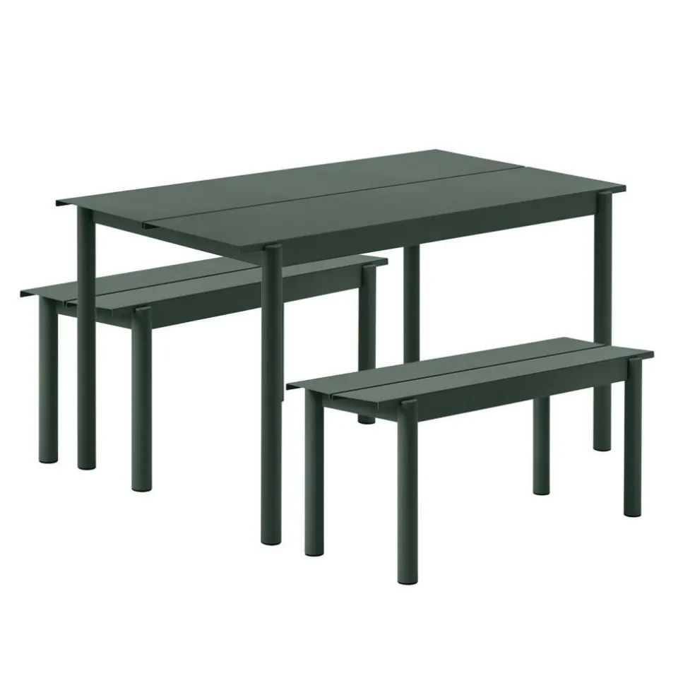 Linear Steel Gartenset L 140cm