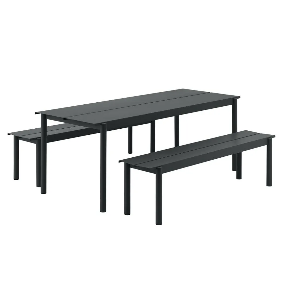 Linear Steel Gartenset L 200cm