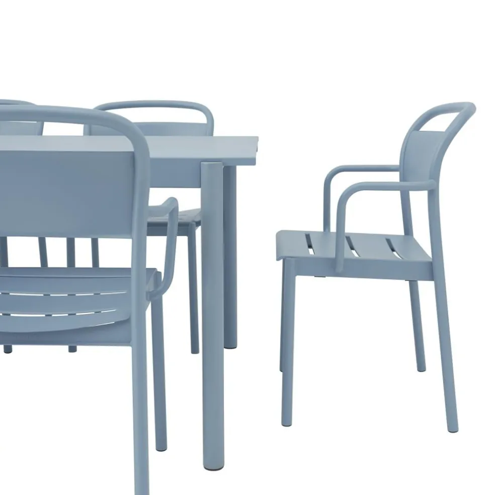 Linear Steel Gartentisch 220x90cm