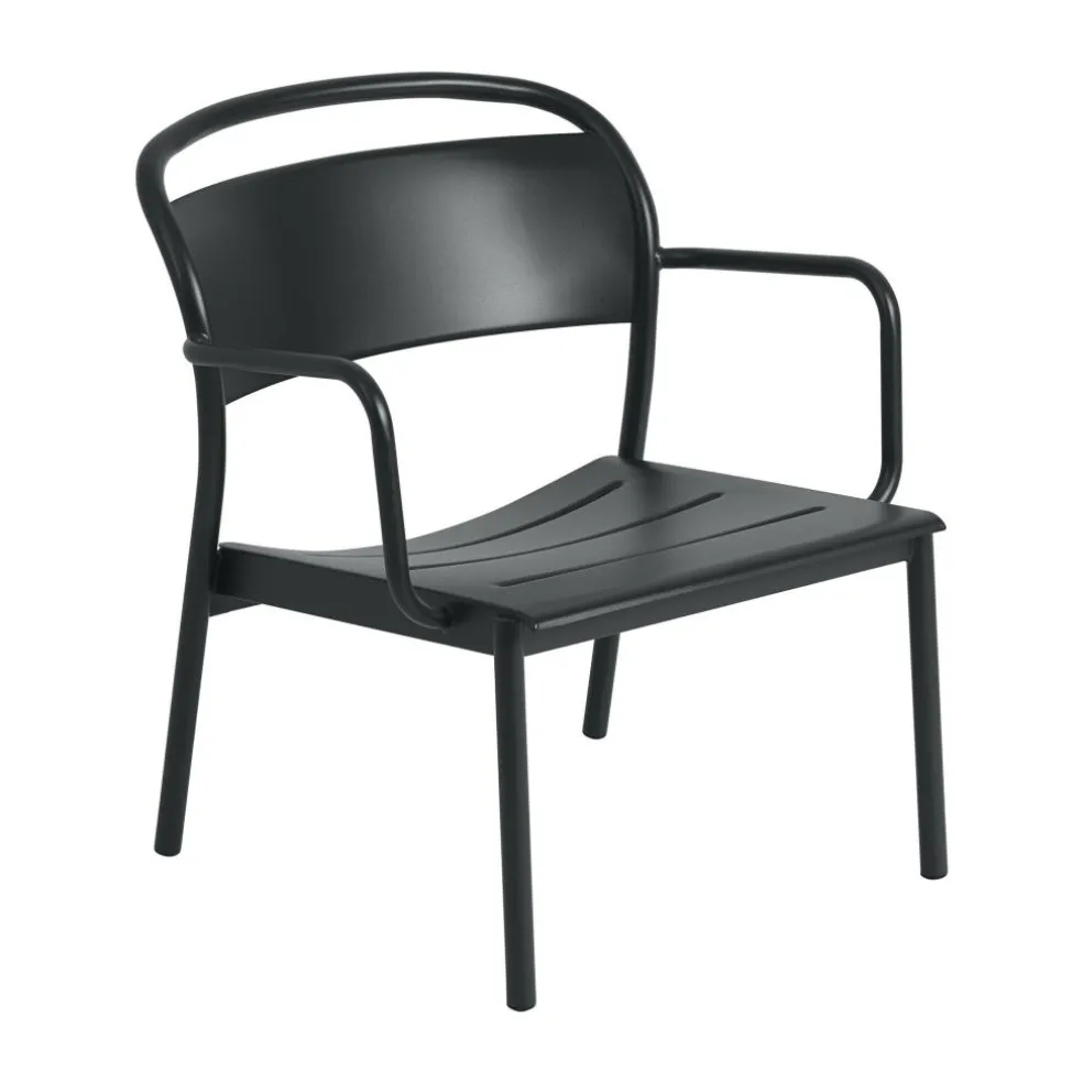 Linear Steel Lounge Gartenarmlehnstuhl