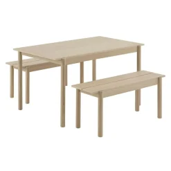 Linear Wood Bank 110x34cm