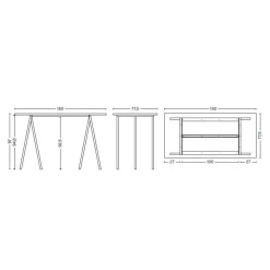 Loop Stand Tisch Laminat