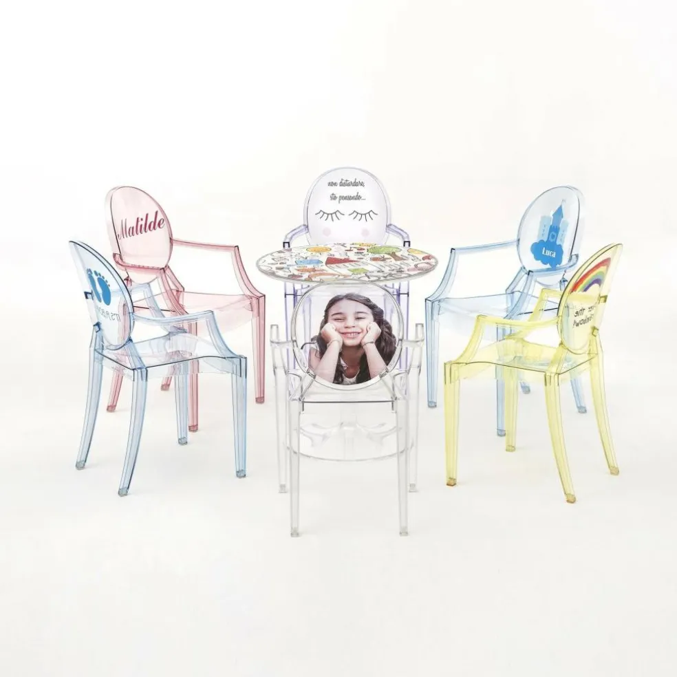 Lou Lou Ghost Kinderstuhl mit Motiv