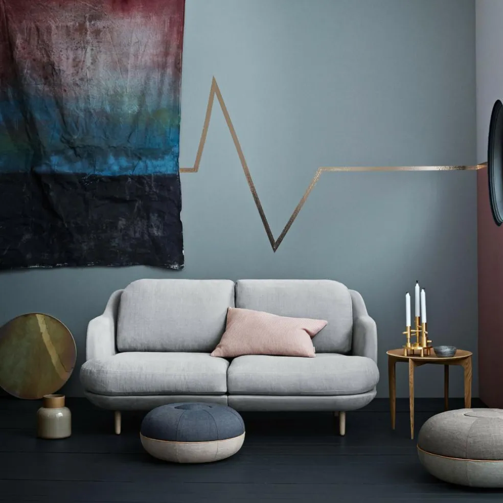 Lune™ JH200 2-Sitzer Sofa Füße Eiche