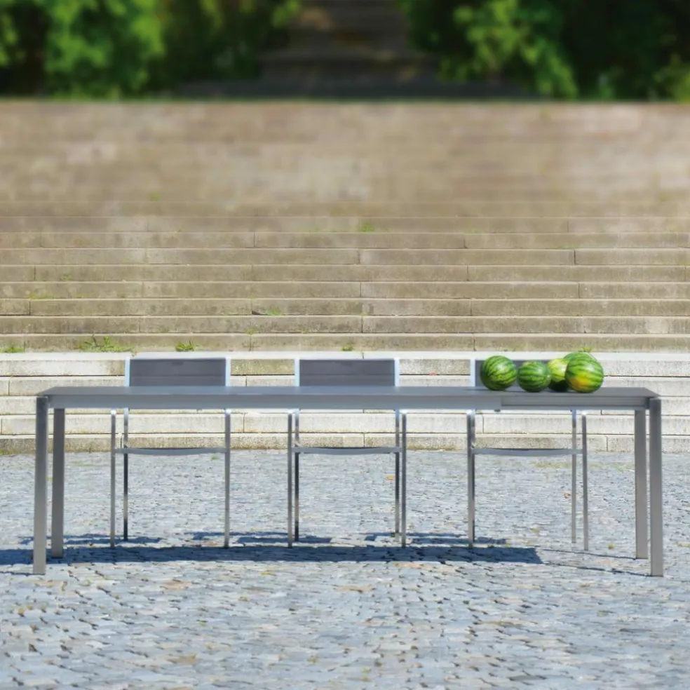 Lux Excell Keramik-Gartentisch ausziehbar