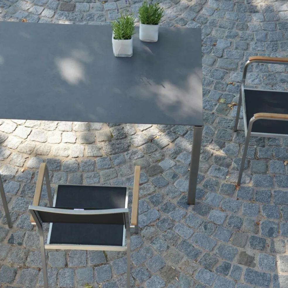 Lux Excell Keramik-Gartentisch ausziehbar