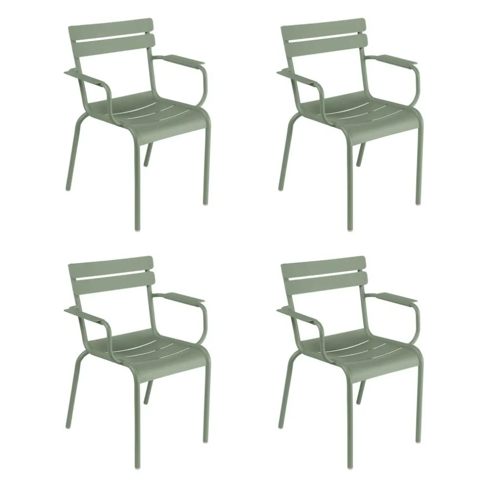 Luxembourg Gartenarmlehnstuhl 4er Set