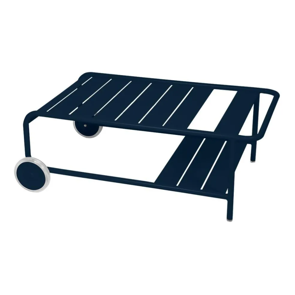 Luxembourg niedriger Gartentisch mit Rollen