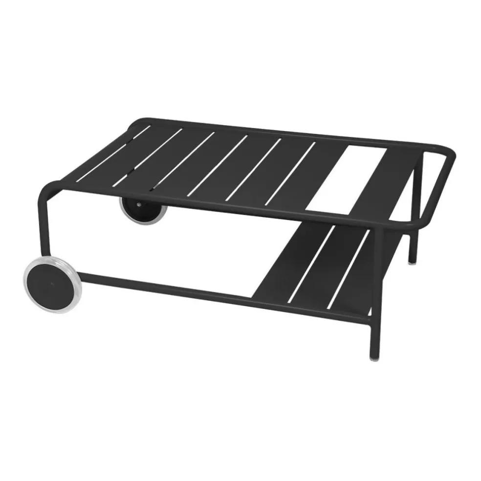 Luxembourg niedriger Gartentisch mit Rollen