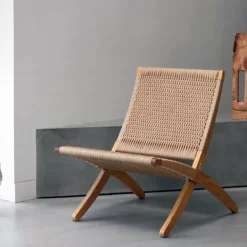 MG501 Cuba Chair klappbar mit Geflecht Papiergarn