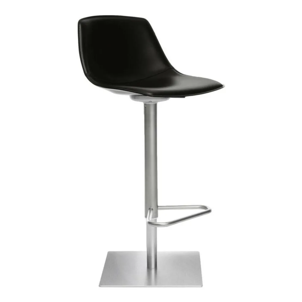 Miunn S104 Barhocker Sitzfläche Leder 75-100cm