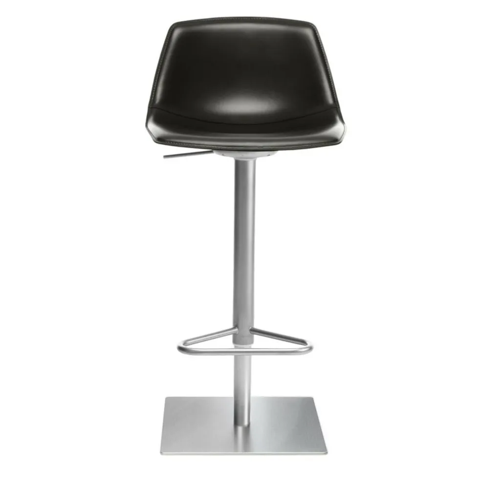 Miunn S104 Barhocker Sitzfläche Leder 75-100cm