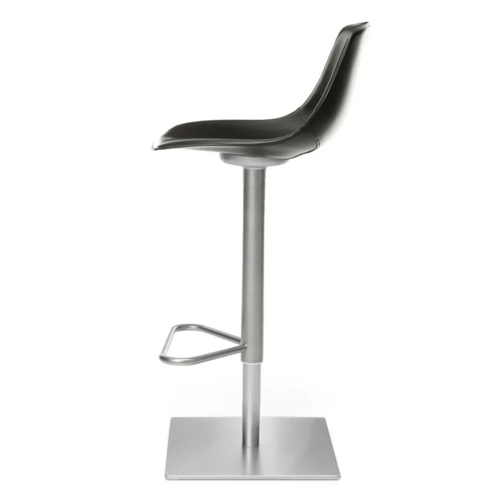 Miunn S104 Barhocker Sitzfläche Leder 75-100cm