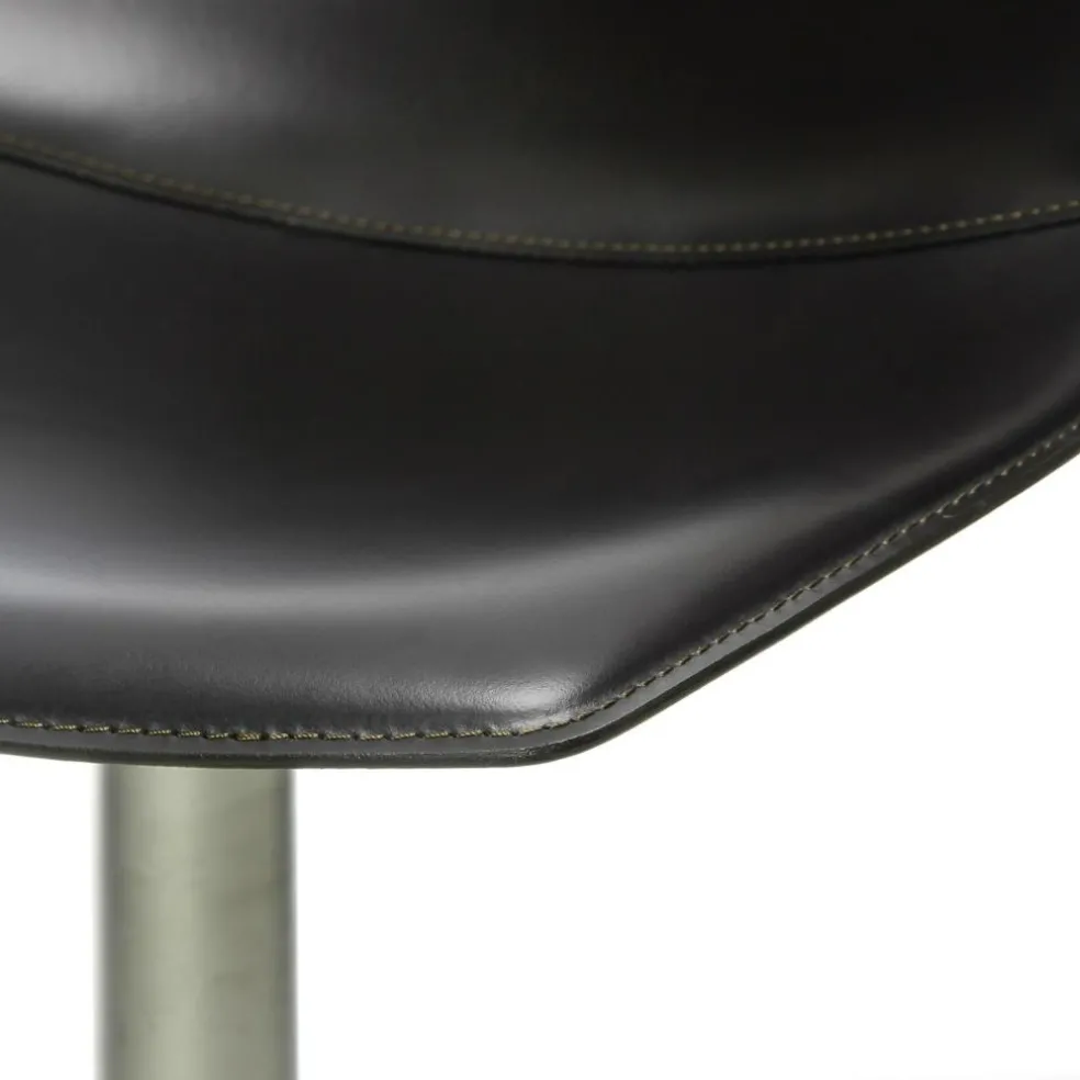 Miunn S104 Barhocker Sitzfläche Leder 75-100cm