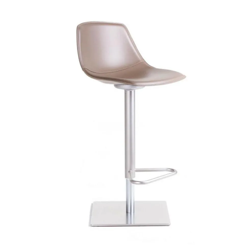 Miunn S104 Barhocker Sitzfläche Leder 75-100cm