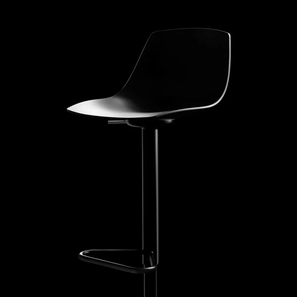 Miunn S104 Barhocker Sitzfläche Leder 75-100cm