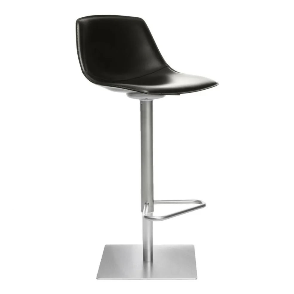 Miunn S104 Barhocker Sitzfläche Leder 75-100cm