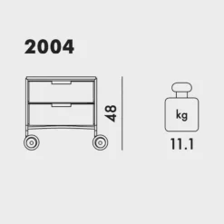 Mobil 2 Container mit Rollen