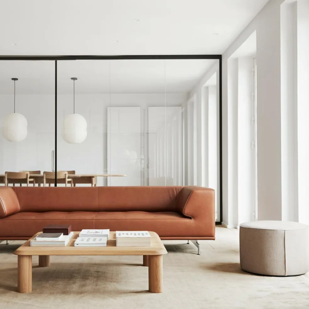 Mono Pouf Leinen