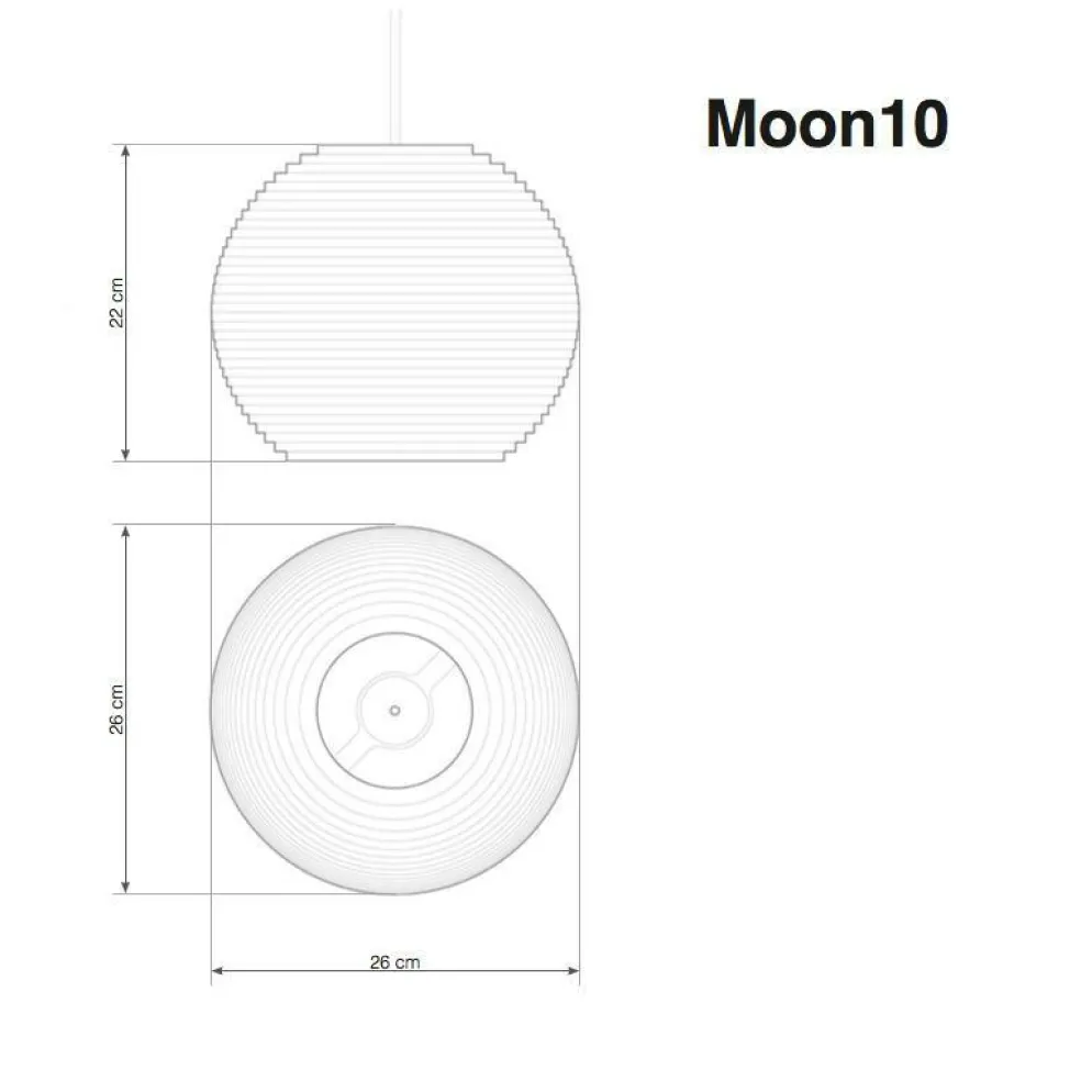 Moon Pendelleuchte blond