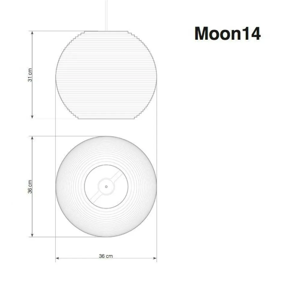 Moon Pendelleuchte blond