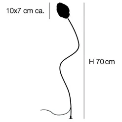 More F Außenstehleuchte H 70cm 3er Set