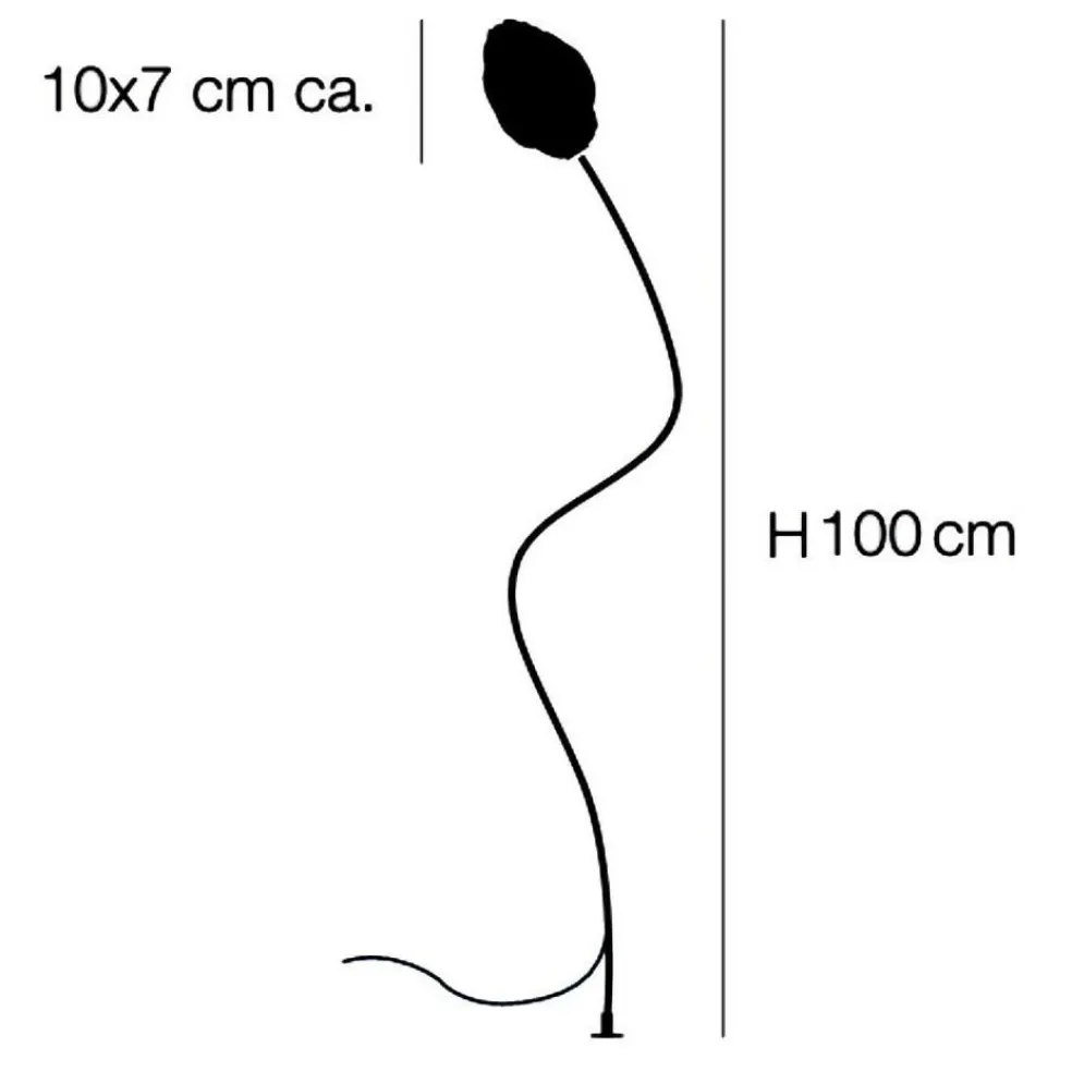 More F Außenstehleuchte H 100cm