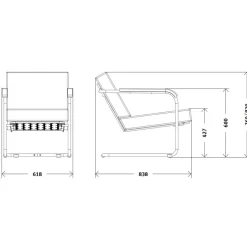 Moser Modell 1435 Sessel