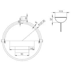 Multi-Lite Pendelleuchte Ø25,5cm Gestell Chrom