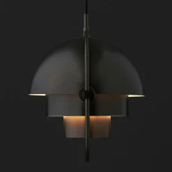 Multi-Lite Pendelleuchte Ø36cm Gestell Messing schwarz