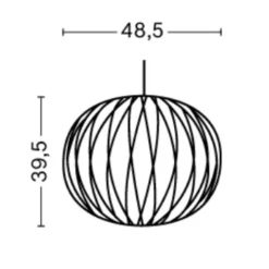 Nelson Ball Crisscross Bubble Pendelleuchte M
