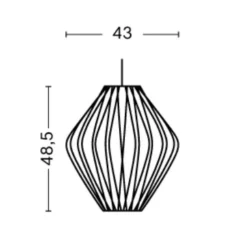 Nelson Pear Crisscross Bubble Pendelleuchte M