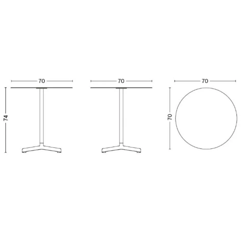 Neu Tisch rund Ø70cm
