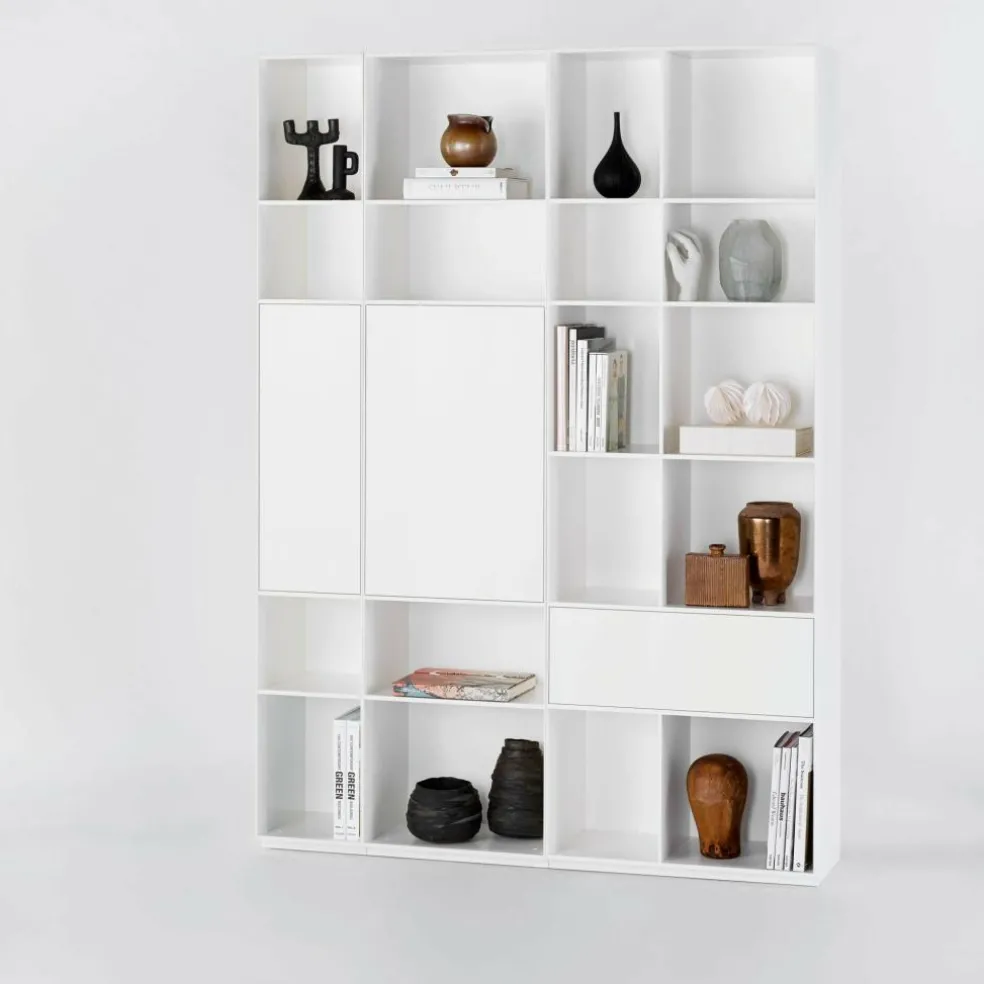 Nex Pur Regal mit Schubkasten 70x211.5x36cm