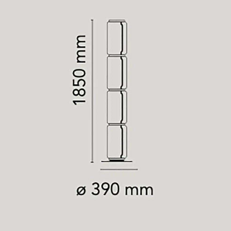 Noctambule Low Cylinders Small Base LED Stehleuchte