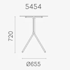 Nolita 5454 Gartentisch 70x70cm