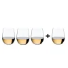O Wine Viognier/Chardonnay Weinglas 3+1 gratis