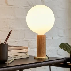 Oak Knuckle Tischleuchte + Sphere IV LED E27 8W Dim To Warm
